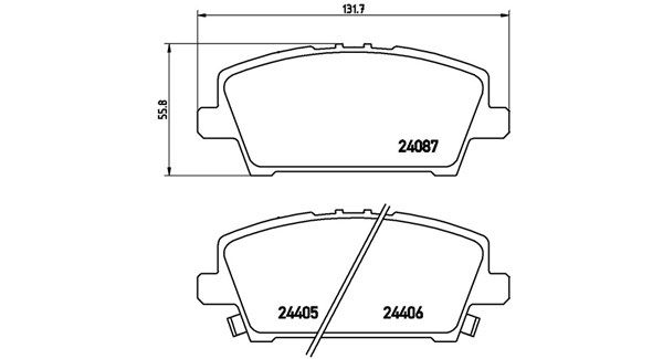 MAGNETI MARELLI stabdžių trinkelių rinkinys, diskinis stabdys 363700428037